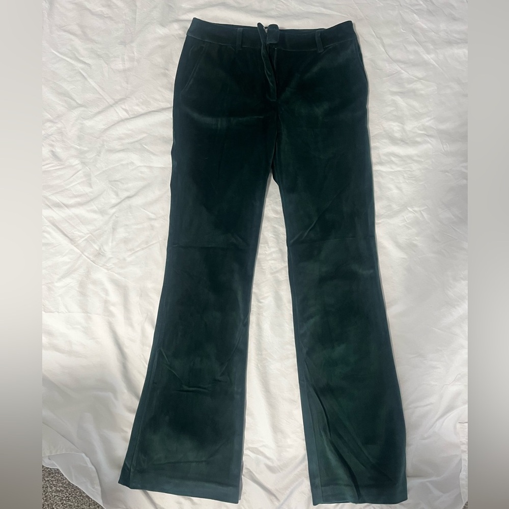 Elegant Green Boot Cut Pants